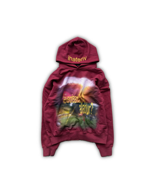 "Feverdream" Hoodie (BURGUNDY)